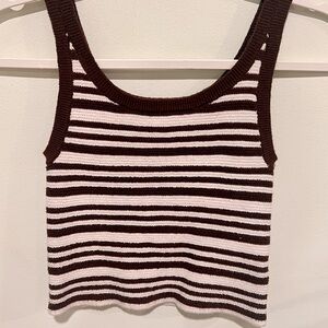 American Eagle knit cropped tank top